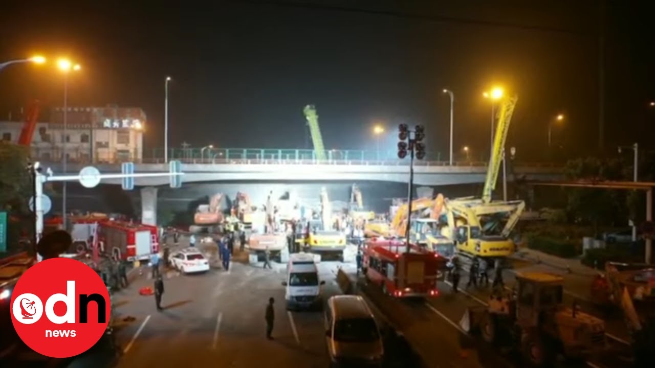 Shocking Footage Shows China Bridge Collapse YouTube