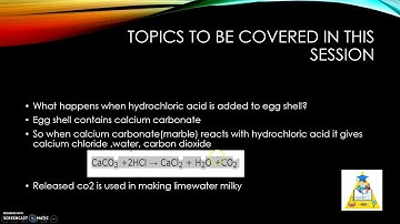 HCl is added to egg shell-compulsory question ssc-2018