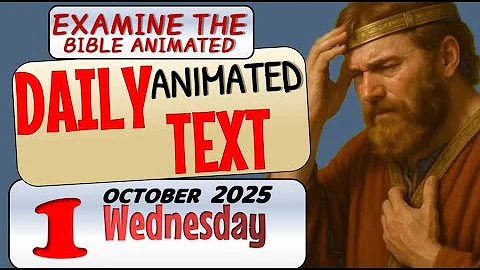JW DAILY ANIMATED TEXT 🔵IT IS URGENT TO OBEY JEHOVAH. ✅ EXAMINE THE BIBLE ANIMATED