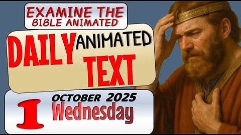 JW DAILY ANIMATED TEXT 🔵IT IS URGENT TO OBEY JEHOVAH. ✅ EXAMINE THE BIBLE ANIMATED