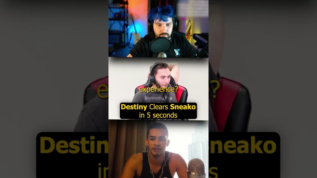 Destiny OWNS Sneako In 5 Seconds #shorts