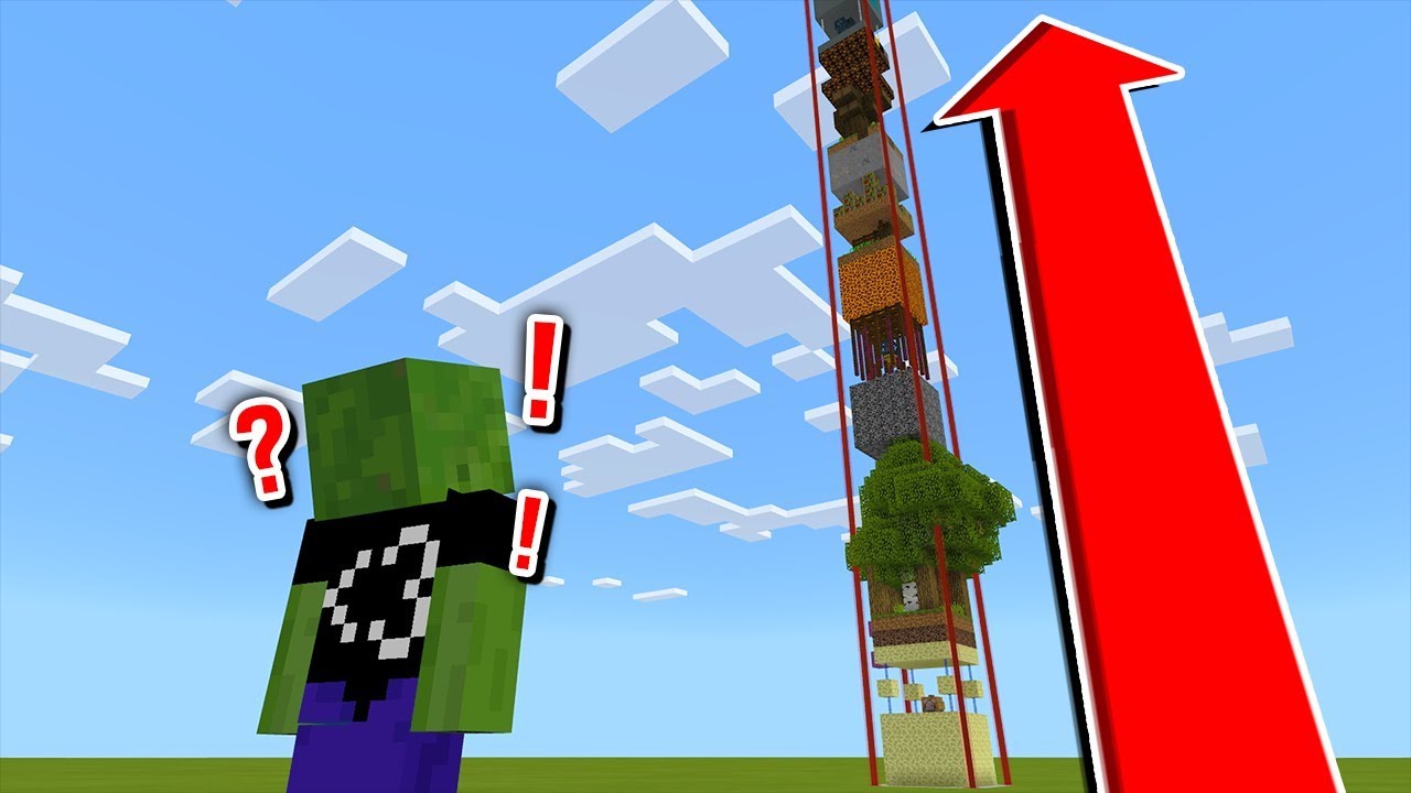 SURVIVING ON THE WORLD'S TALLEST TOWER IN MINECRAFT