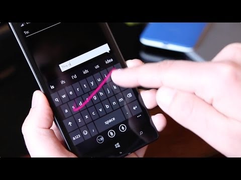 Windows Phone 8.1 Word Flow Keyboard