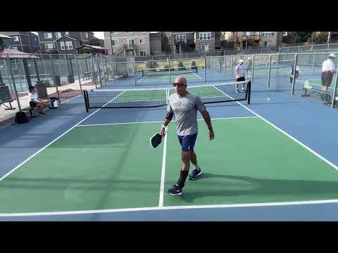 Dike Ajiri vs Chuck Hamaker-Teals (11-8, 11-5) NP Mile High Classic CO Men's Senior Pro Singles 8/23