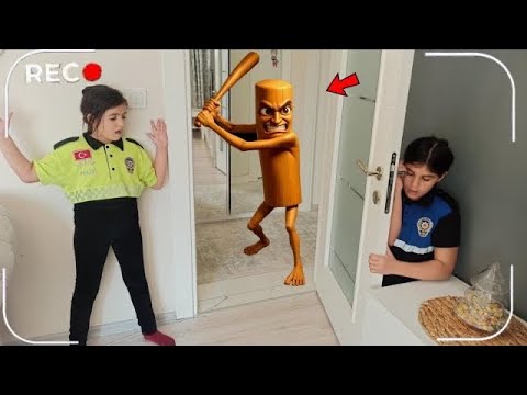 MELİSA NISA ! TUNG TUNG THE ICE CREAM MONSTER CAME TO OUR HOUSE AND ENTERED THE TENT !!