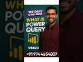 What is Power Query? 😱 Power BI Malayalam | 100 Days Challenge Video 2 #shortsfeed #shorts