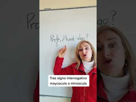 Video: ¿Se debe escribir en mayúscula el signo de interrogación?