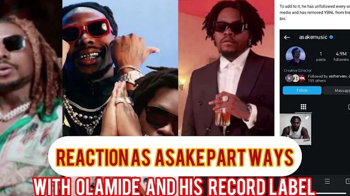 Asake  Allegedly Departs YBNL Record Label , part ways with Olamide