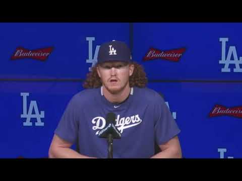 Dodgers postgame: Dustin May gaining confidence, pleased with breaking ball developing