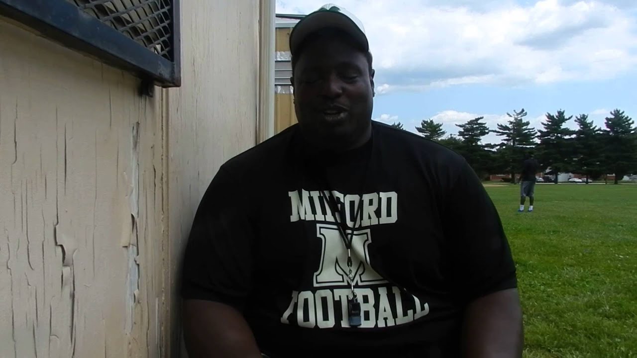 Milford Mill football coach Reggie White YouTube