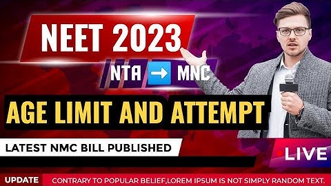 Neet 2023 age limit 🤔 NMC TO NTA | Neet news | medico Rahul