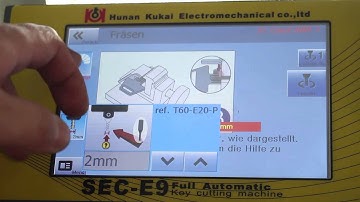 How to cut a  688 BKS  key on SEC-E9 key cutting machine
