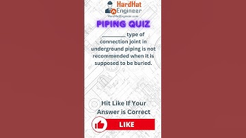 Piping Interview Question-2 (Not recommended for underground piping is?
