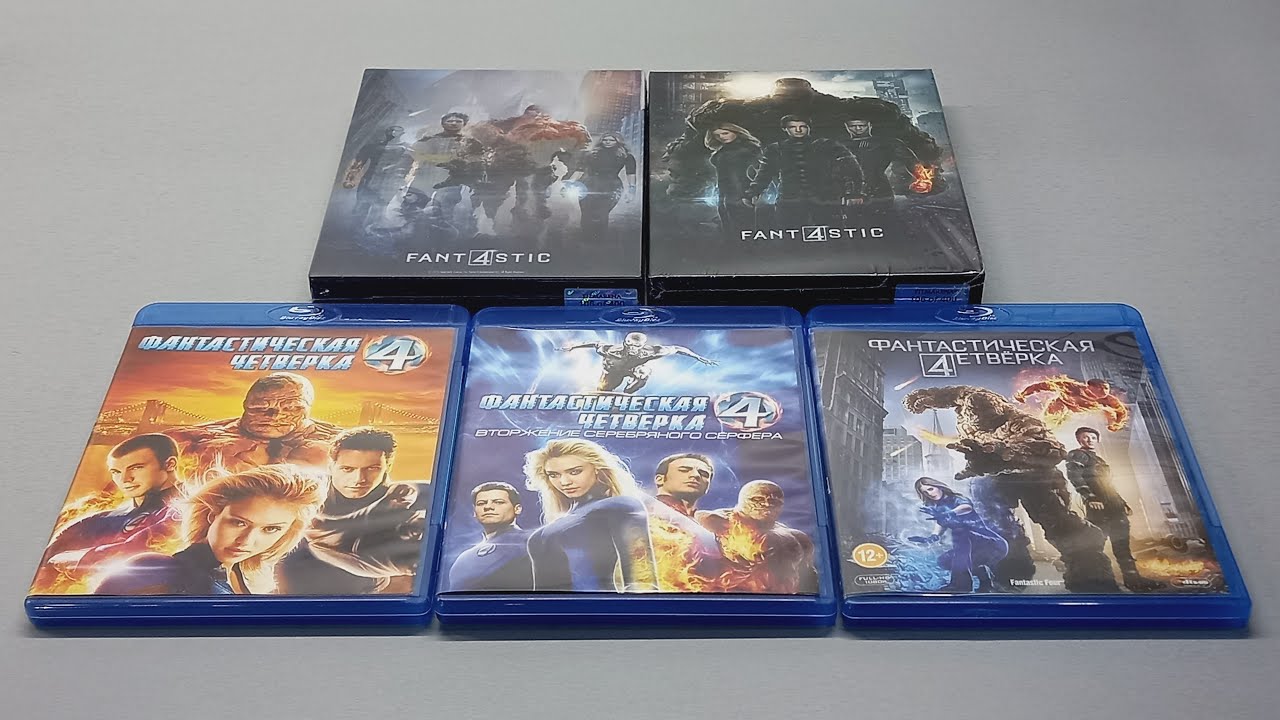 ФАНТАСТИЧЕСКАЯ ЧЕТВЁРКА - Blu-ray - 2005 - 2007 - 2015 - FANTASTIC FOUR - Steelbook - FILMARENA