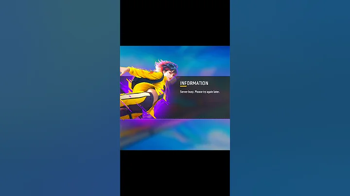 Server busy please try again later #freefireindia