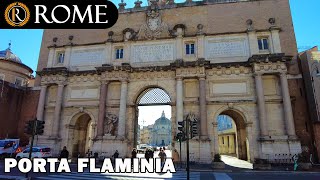 Rome guided tour ➧ Porta Flaminia [4K Ultra HD]