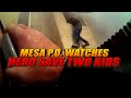 POLICE SIT AND WATCH AS HERO SAVES TWO KIDS AND A DOG - MESA ARIZONA