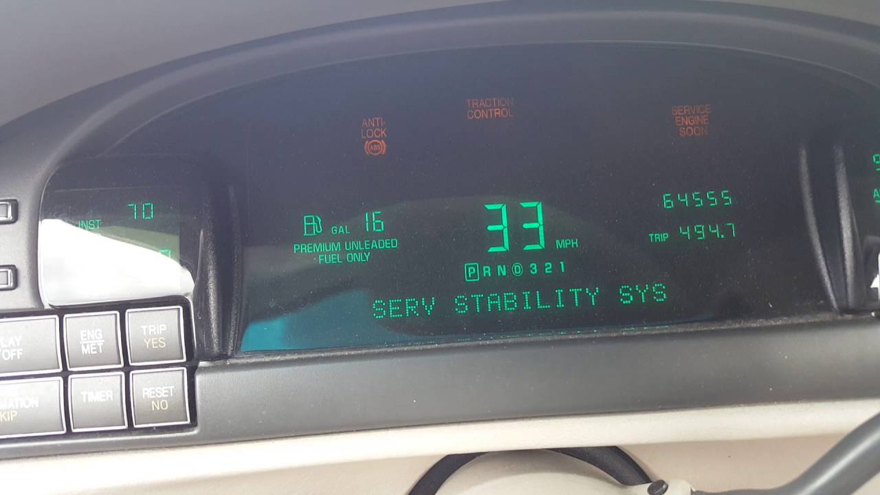 1999 Cadillac Deville Gauge Mph..just keeps going crazy YouTube