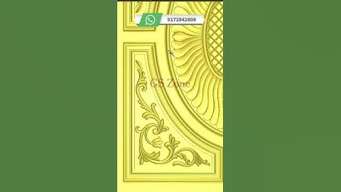3D Door Design made by @gszone_cnc_solution  #gszone #design #cnccut #doordesign #wood #cncrouter