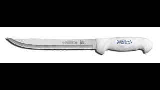 切手9 S142-9SC scalloped knife with Sani-Safe® handle