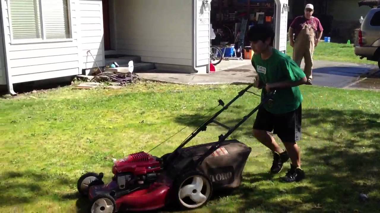 Mowing the Lawn - YouTube
