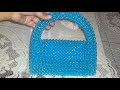 مشروع مربح من البيت: طريقة عمل شنطة من الخرز |شنطة خرز|How to make a beaded bag