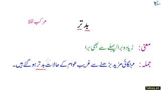 Words, Meanings and Sentences الفاظ، معانی اور جملے-16 | Sabaq.pk