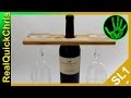easy diy wooden wine bottle glass holder easy diy wooden wine bottle glass holder