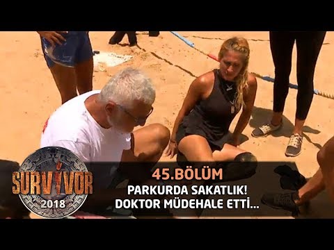 Sema parkurda kötü düştü! Doktor müdahale etti... | 45.Bölüm | Survivor 2018