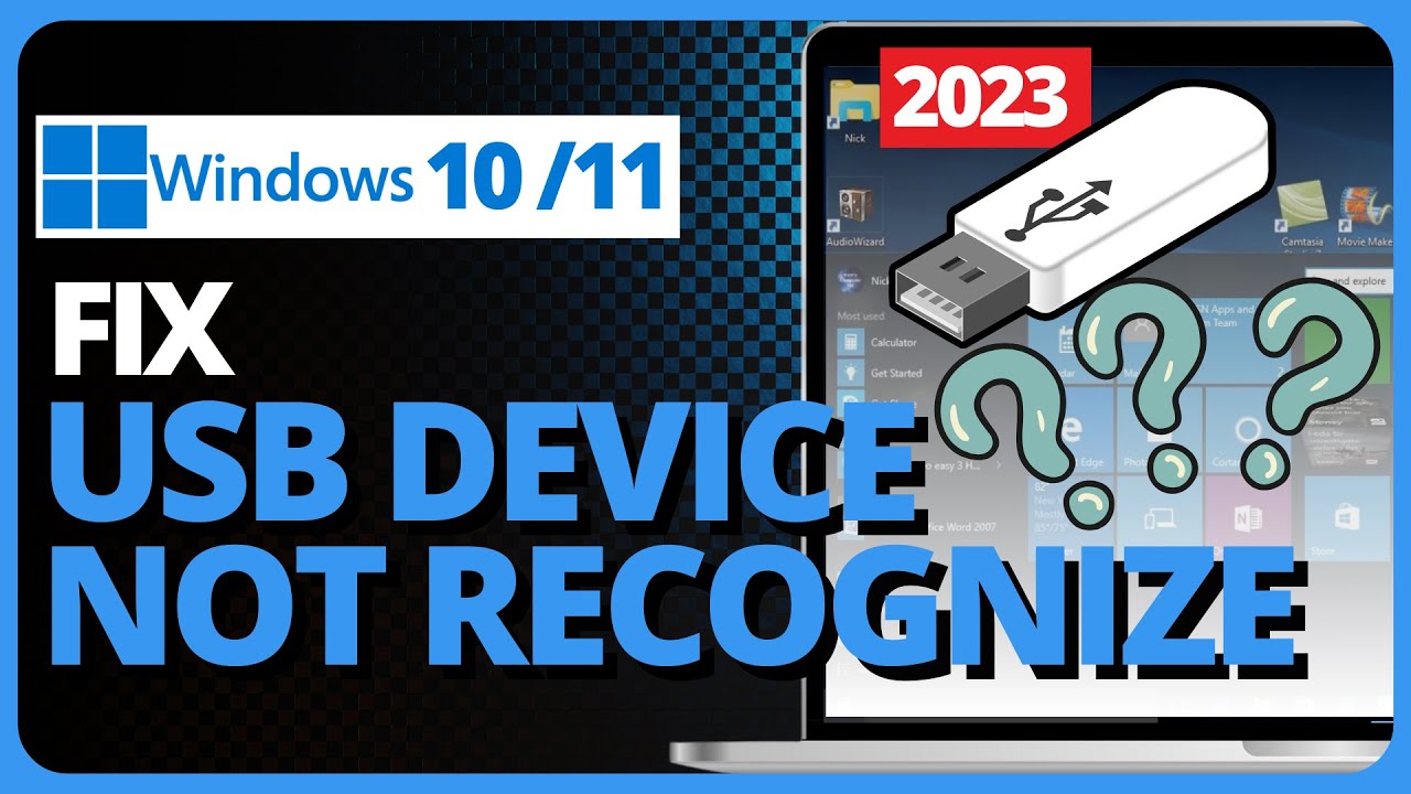 How To Solve USB Device Not Recognized In windows 11/10 (2023) - YouTube