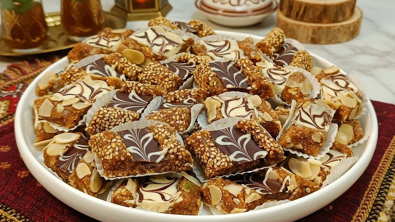 أسرع حلوة عيد في 10 دقائق! بدون فرن، بدون بيض ولا دقيق.. اقتصادية بمكونات في كل بيت 😱 