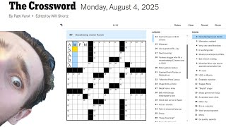 अब तक का सबसे खराब सोमवार क्रॉसवर्ड! NYT क्रॉसवर्ड - सोमवार 4 अगस्त screenshot 2