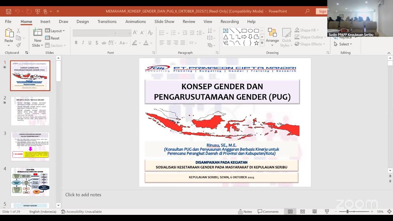 Sosialisasi Kesetaraan Gender ke Masyarakat