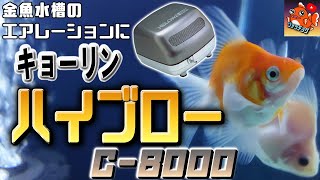 爆裂エアレーションと静音性を両立！【キョーリン ハイブロー C-8000】