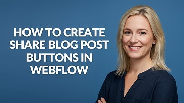 How to Create Share Blog Post Buttons In Webflow - Julia