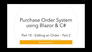 Celebrity Saving an edited order - Blazor Purchase Orders - Part 18 Net Worth