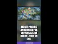 Ticket Pricing Announced for Universal Kids Resort, Now on Sale #Shorts #DisneyWorld