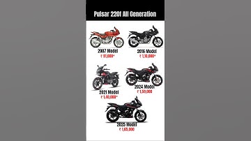 🔥 Bajaj Pulsar 220F All Generation Price From 2007 to 2025 #bajaj #pulsar #220f #legend #shortsfeed