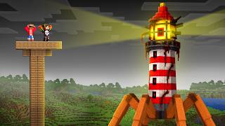I Survived The LIGHTHOUSE MONSTER In Minecraft!! screenshot 4