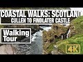 4K City Walks: Cullen to Findlater Castle - Scottish Coastal Walking Treadmill video