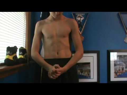 11 year old flexing! - YouTube