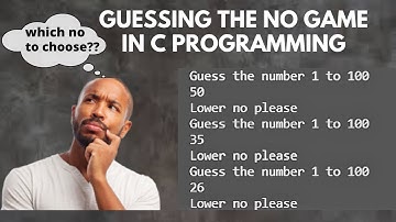 Guessing The Random Number Game In C programming | Full Video