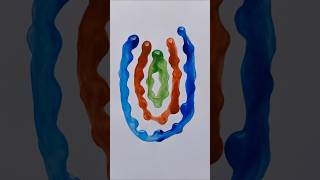 water drop colour mixing #art #drawing #shorts