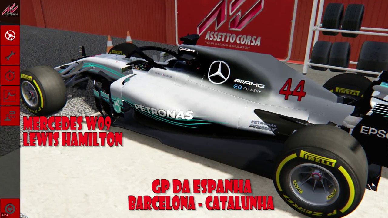Assetto Corsa #12 - Pilotando Mercedes W09 do Lewis Hamilton em ...