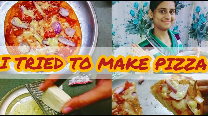 I TRIED TO MAKE PIZZA  FOR THE FIRST TIME | SAMRIN...