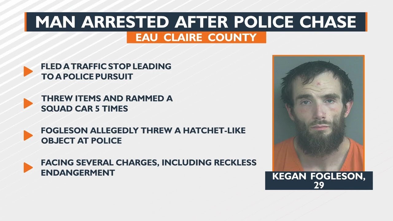 Man Arrested After Police Chase Eau Claire County - YouTube