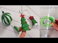 3  ideas para árboles de Navidad de foamiran | Adornos navideños 2022