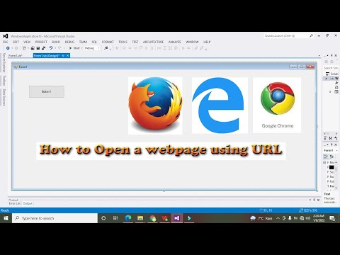 how to open a web page in vb.net | open a webpage using url in vb.net