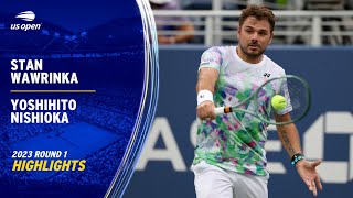 Stan Wawrinka vs. Yoshihito Nishioka Highlights | 2023 US Open Round 1