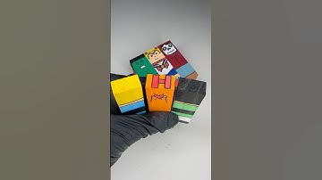 Drawing the Powerpuff Girls on Jenga blocks - Heroes Jenga #posca #shorts